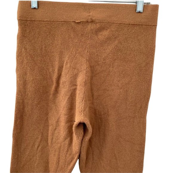 Leith Leggings Knit Womens Medium Golden Yellow Stretch - Picture 7 of 11